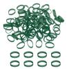 PATIKIL Silicone Rubber Bands, 1.1 in, 200-Pack, Flat Rubber Rings for Office Supplies, Home, and Cable Bundling, Dark Green view 1