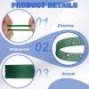 PATIKIL Silicone Rubber Bands, 1.1 in, 200-Pack, Flat Rubber Rings for Office Supplies, Home, and Cable Bundling, Dark Green view 3
