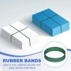 PATIKIL Silicone Rubber Bands, 1.1 in, 200-Pack, Flat Rubber Rings for Office Supplies, Home, and Cable Bundling, Dark Green view 4