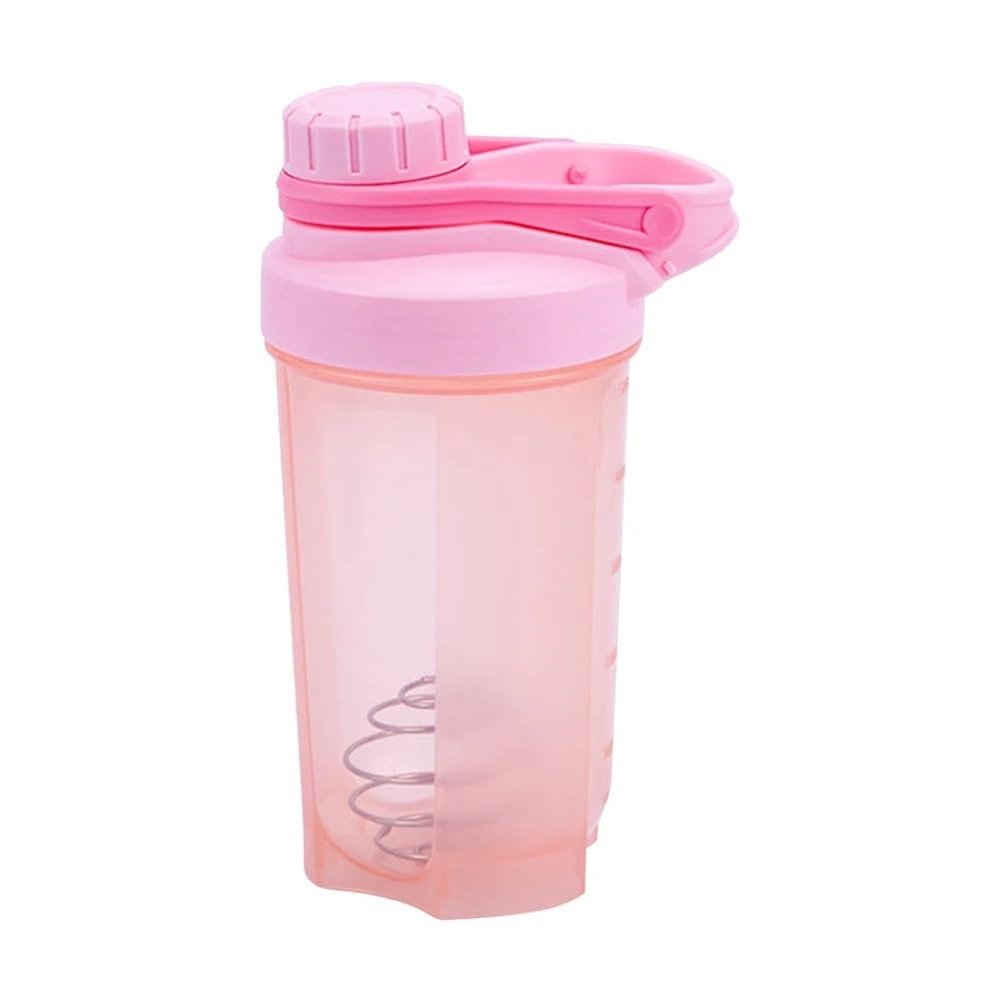 SUBLXPoten Sports Protein Powder Shaker Bottle, Leakproof Water Bottle for Gym, Fitness, Training, Cycling (500 ml, Pink)