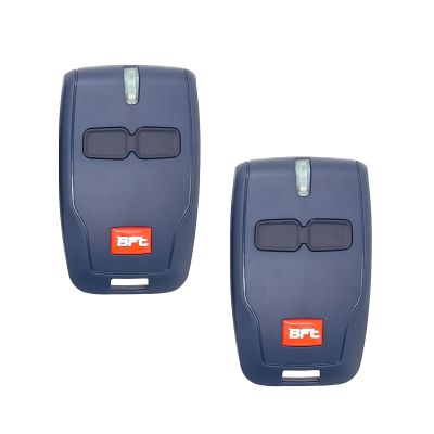 WENJION 2 x 433 MHz Remote Controls for BFT Gate Openers, Replacement for BFT Mitto 2, 2-Channel Garage Door Key Fobs, Compatible with MITTO B RCB02 12 V Electric Systems