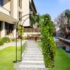 Climbing Plant Garden Arbor Arch, Thickened Steel Trellis, 1.4/2/2.4 m Wide, Green, H2.2 x W2.4 m view 1