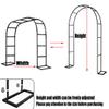 Climbing Plant Garden Arbor Arch, Thickened Steel Trellis, 1.4/2/2.4 m Wide, Green, H2.2 x W2.4 m view 2