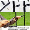 Climbing Plant Garden Arbor Arch, Thickened Steel Trellis, 1.4/2/2.4 m Wide, Green, H2.2 x W2.4 m view 3