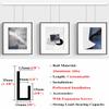 Picture Rail Hanging System, Adjustable Picture and Photo Rail with Long Steel Cables, Heavy-Duty Photo Hanging Kit (41 in/104 cm Track, 6.5 ft/2 m Cable) view 3