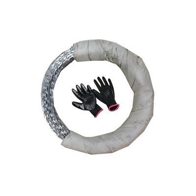 GZHERVICES Galvanized Razor Wire, 35 m (114.82 ft)