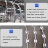 GZHERVICES Galvanized Razor Wire, 35 m (114.82 ft) view 4