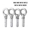 JLBopqaz Open Hook Expansion Bolts M6/M16, 304 Stainless Steel Sleeve Anchors for Concrete (M6 x 50 mm, 4 pcs; M14 x 100 mm, 1 pc) view 2