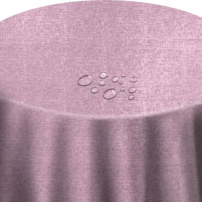 Leinenzauber Dusty Pink Oval Tablecloth 140 x 280 cm