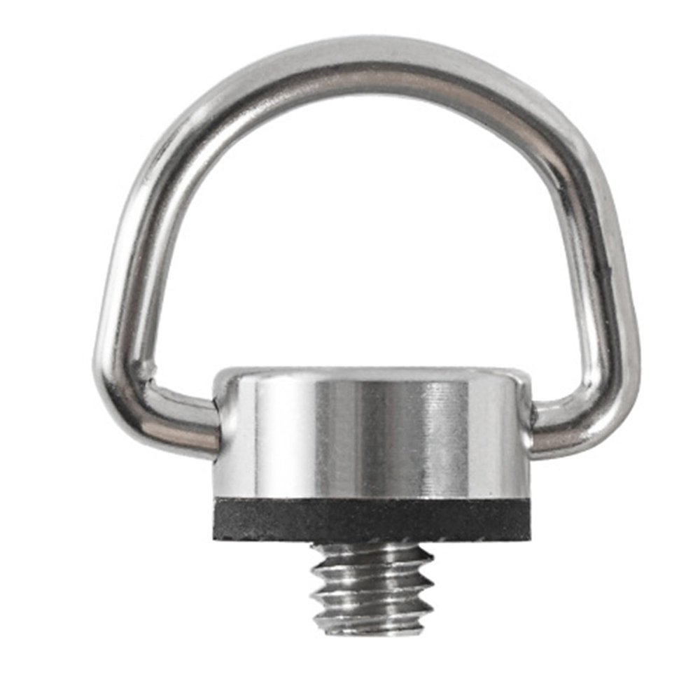 1/4-Inch Stainless Steel D-Ring Screw for DSLR Camera Tripods and Monopod Quick-Release Plates