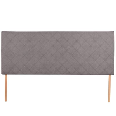 MG Design Upholstered Headboard for 160 cm Bed, 60 cm High, Gray