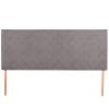 MG Design Upholstered Headboard for 160 cm Bed, 60 cm High, Gray view 1