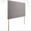 MG Design Upholstered Headboard for 160 cm Bed, 60 cm High, Gray view 4