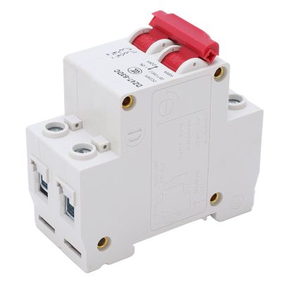 2-Pole Photovoltaic Circuit Breaker, 250 V DC, 4,000 A Breaking Capacity (6 A/10 A/25 A/32 A/40 A/50 A/63 A)