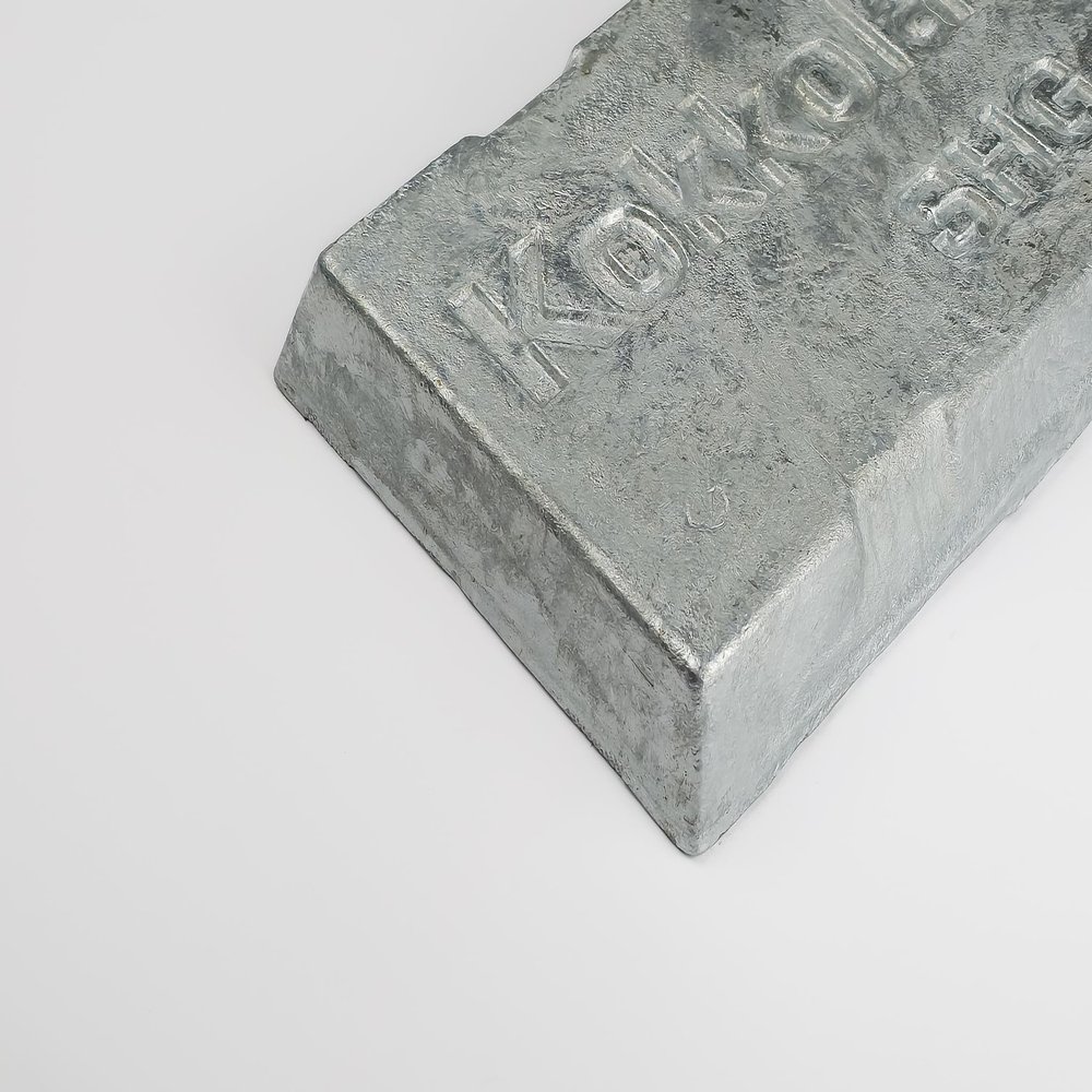Zinc Zn99.995, 25 kg Plates, Pure Zinc for Casting and Alloying