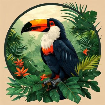 Paint by Numbers for Adults, Forest Bird, 120 x 120 cm DIY Kit