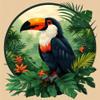 Paint by Numbers for Adults, Forest Bird, 120 x 120 cm DIY Kit view 1
