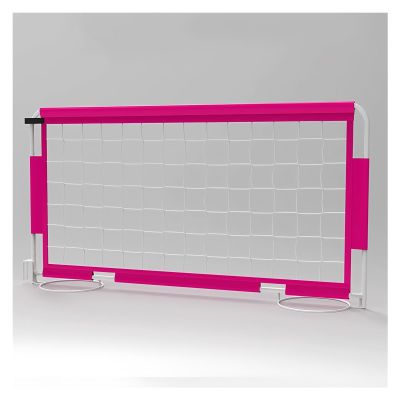 Small Indoor/Outdoor Soccer Goal, Portable Net and Field Fence, Pink, 6-Piece