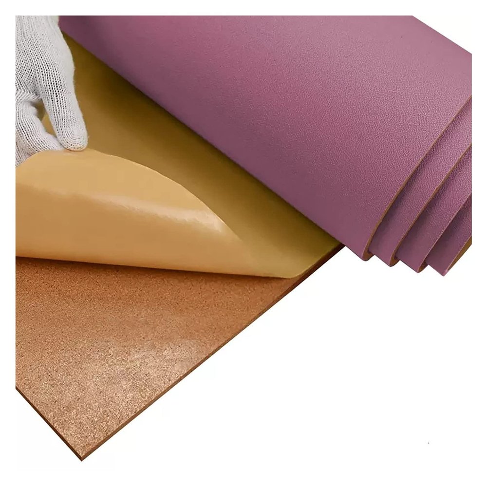 Self-Adhesive Cork Board, Wall-Mounted, 1.9 cm Thick, Frameless, 4 m Long, Pin-able and Stylish, Purple