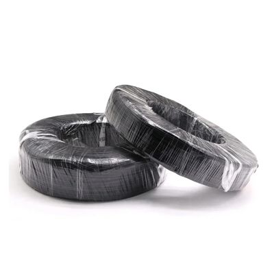 LDHNFBYV UL1185 PVC-Shielded Wire, 5/10/20 m, 28/26/24/22/20/18/16/14/12/10 AWG, Single-Core Audio and Electronic Copper Shielding Wire, Black, 20 m, 10 AWG