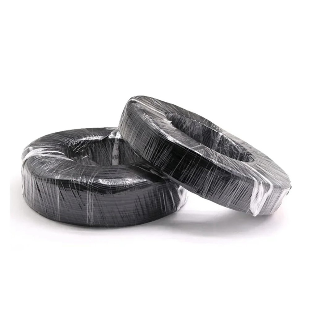 LDHNFBYV UL1185 PVC-Shielded Wire, 5/10/20 m, 28/26/24/22/20/18/16/14/12/10 AWG, Single-Core Audio and Electronic Copper Shielding Wire, Black, 20 m, 10 AWG