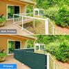 HEFJIAYCIQ Balcony Privacy Screen, 90% Outdoor Blockage Fence Cover, Green, 90 x 400 cm (35 x 157 in) view 2