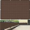HEFJIAYCIQ Balcony Privacy Screen, 90% Blockage, Brown, 70 x 400 cm view 3