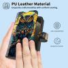 GFRGTFHYT Wallet Case for Samsung Galaxy A26 5G, PU Leather, Owl and Moon view 3