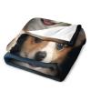 ECWECC Corgi Dog Flannel Fleece Blanket, Extra-Soft Throw, 100 x 150 cm view 2