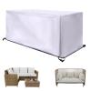 PDSYCB 300 x 100 x 85 cm Patio Table Cover, Multi-Size Outdoor Furniture Cover, Winter-Ready, Waterproof, Anti-UV, Silver view 1