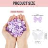 PandaHall Acrylic Beads, Mixed Shapes, Purple and White, 100 g view 3