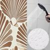MULERN Wavy Striped Shower Curtain 180 x 180 cm, Waterproof Washable Polyester Fabric, Abstract Bathroom Curtain with 12 Hooks view 3