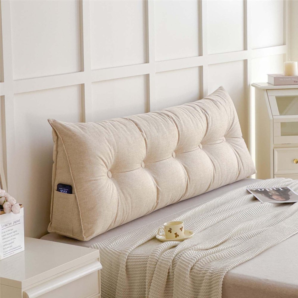 HLTQL Reading Support Pillow, Bed and Sofa Backrest, 100 cm