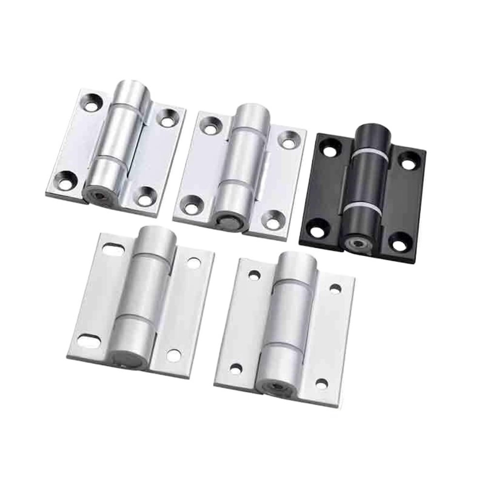 Adjustable Torque-Damping Hinge with Stop at Any Angle, Flat Metal Design, Positioning Door Hinge, 1 Piece (XK506B)
