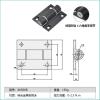 Adjustable Torque-Damping Hinge with Stop at Any Angle, Flat Metal Design, Positioning Door Hinge, 1 Piece (XK506B) view 2