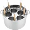 Stainless Steel Pasta Pot with Strainer Insert, 5-Hole Set view 1
