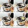Stainless Steel Pasta Pot with Strainer Insert, 5-Hole Set view 2