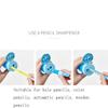 Hand-Crank Pencil Sharpener, ABS, with Top Cover view 2