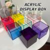 Acrylic Display Case, Transparent Cube, 5 mm, Purple, 40 cm/16 in view 2