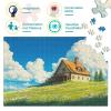 Island Puzzle, 1,000 Pieces, Difficult Educational Puzzle Toy for Adults and Children, Lawn Hut, 75 x 50 cm view 3