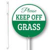 Horienteeon “Keep Off Grass” Sign with 32 cm Stake Set view 1