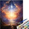 Adult Paint by Numbers Landscape Mountain Kit, 60 x 75 cm view 1