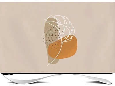 24–65 in. TV Dust Cover with Landscape Print