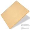Shade Sail 220 x 230 cm, HDPE Fabric, Breathable and Water-Permeable, Beige view 1