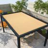 Shade Sail 220 x 230 cm, HDPE Fabric, Breathable and Water-Permeable, Beige view 2