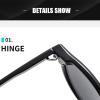 RRNTTTM Round Sunglasses for Women and Men, Clear Frame, UV400 (Black Leopard) view 4