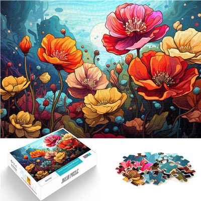 2000-Piece Puzzle for Adults, Flowers, Home Decor, Analysis and Logic, 27.56 x 39.37 in, for Ages 14+