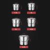 Lijiaxiuyc-101 Thickened Stainless Steel Ice Bucket with Hinged Lid and Carrying Handle, 1.2 L view 2