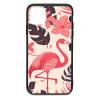 CRIVOTA Case for iPhone 11 Pro Max, Flamingo Design, Glass Back + TPU, Military-Standard Tested view 1