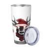 Funny Christmas Deer Travel Mug with Leak-Resistant Lid view 2
